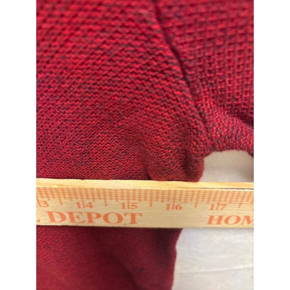 Selected Homme Red Knit Sweater S Cotton Blend Crewneck Long Sleeve Mens - Picture 6 of 10